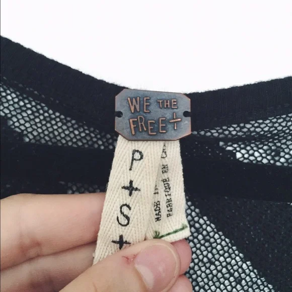 Free People Black Sheer Tunic - Picture 4 of 4